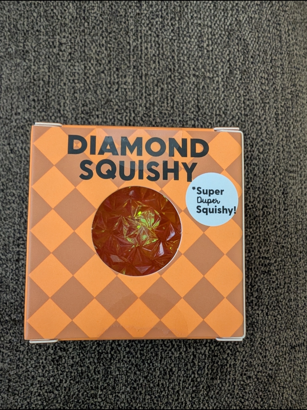 Diamond Squishy Orange Diamond Toy